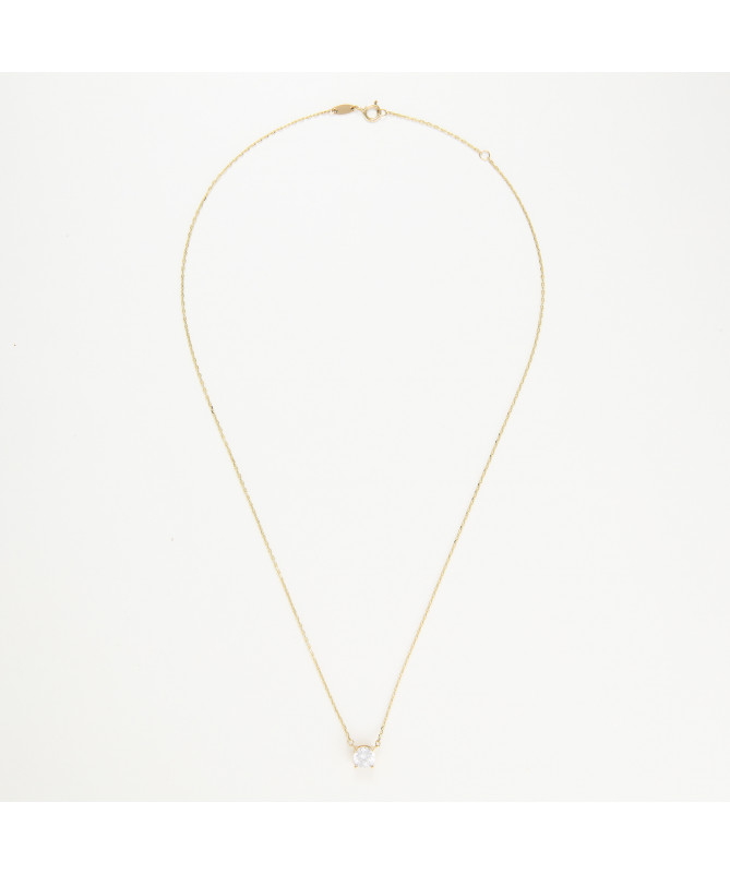 Collier Or Jaune 375/1000  " Puce"
