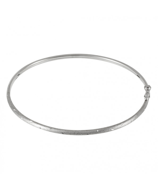 Bracelet Or Blanc 375/1000 "Simple chic"