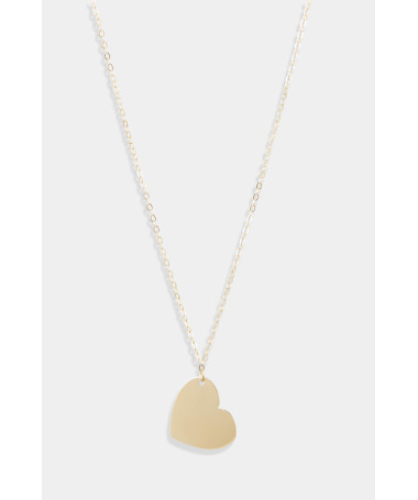 Collier "Grand coeur" Or Jaune 375/1000