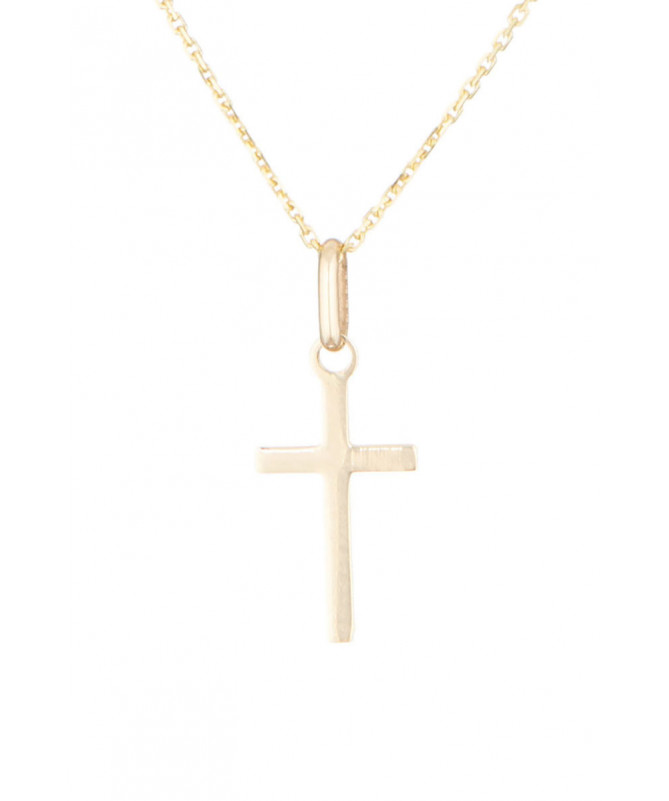 Pendentif "Croix honorée" Or Jaune 375/1000